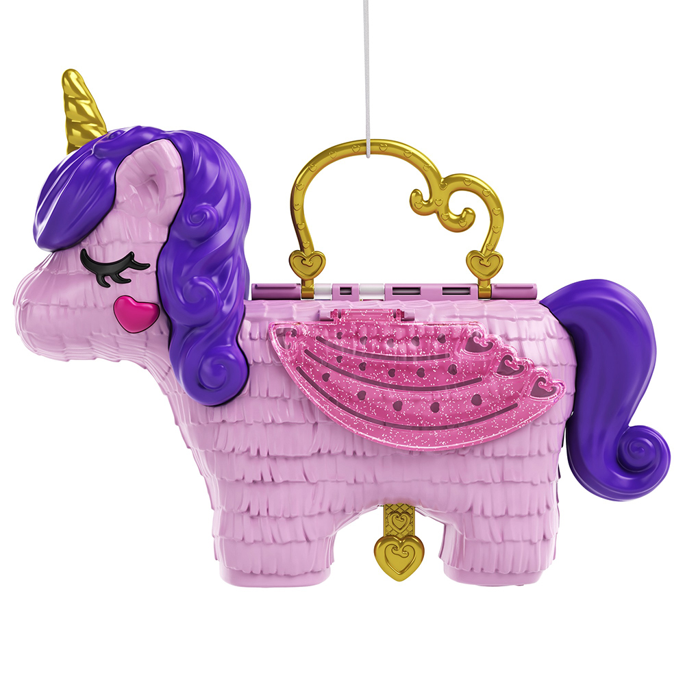 Polly pocket- unicorno magiche sorprese playset con micro bambole polly e lila e tanti accessori - Polly Pocket