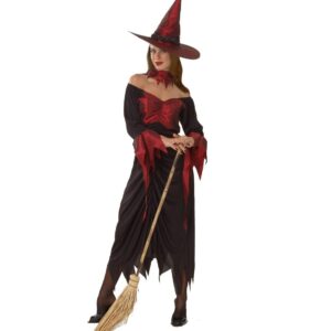 Costume da strega per donna e ragazza – perfetto per halloween e feste - 