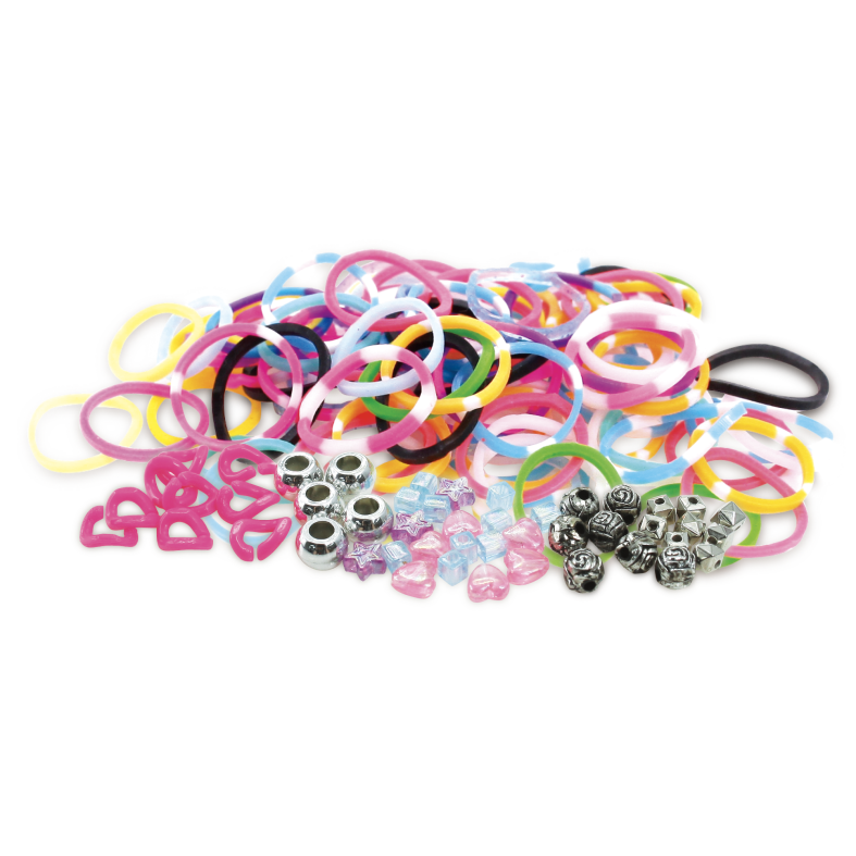Kit braccialetti di elastici, kit per realizzare braccialetti con telaio  per bambini, set di ricambio per elastici di telaio, kit braccialetti  dell'amicizia, kit regalo di compleanno per creatività per ragazze