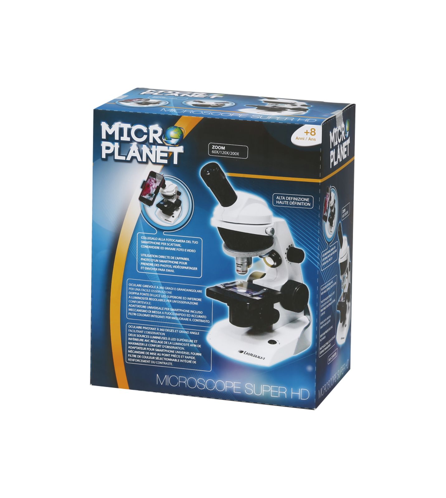 Microscopio per bambini Set giocattoli HD 1200 volte fai da te esperimento  biologico lente d'ingrandimento per bambini principianti