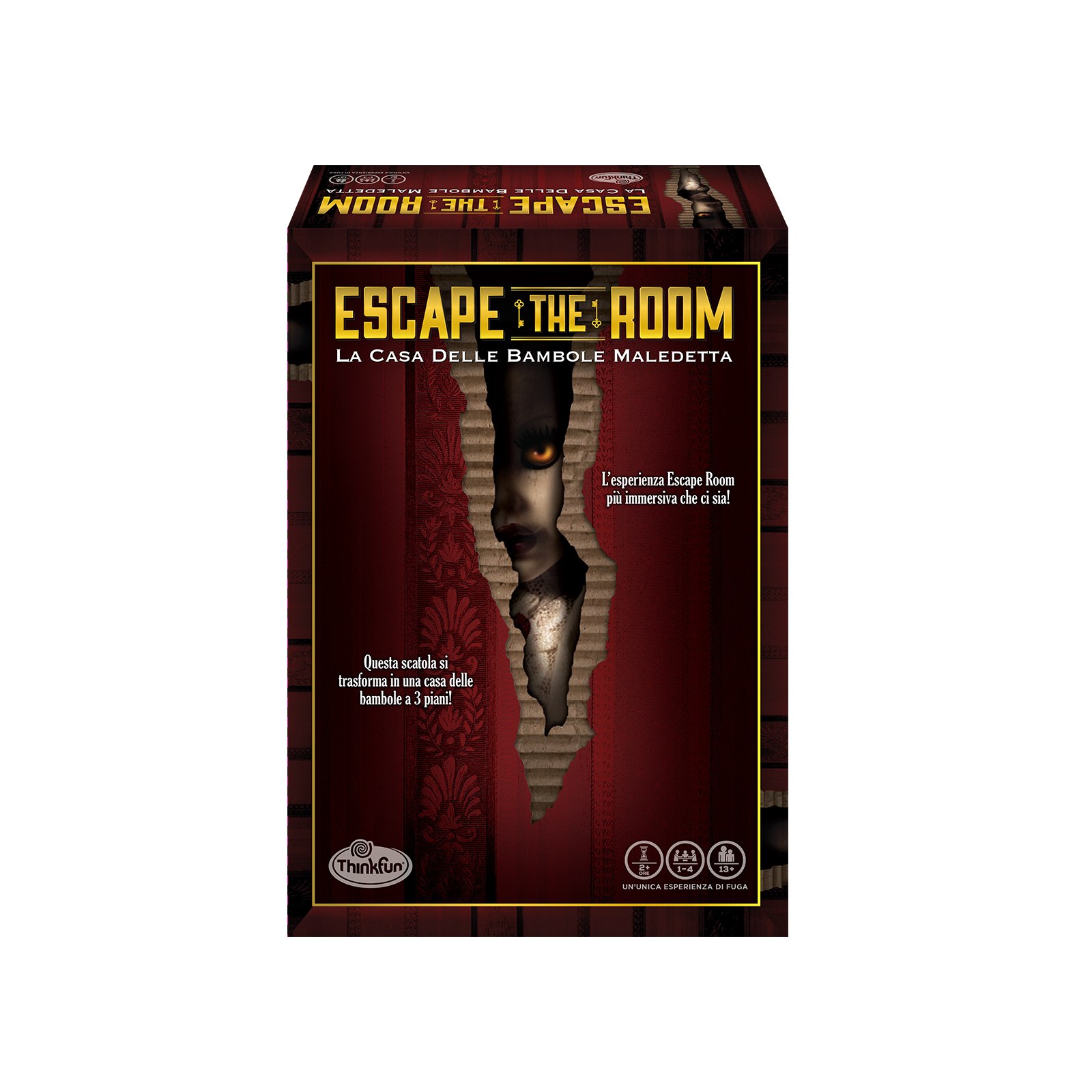 Thinkfun - escape the room "la casa delle bambole maledetta", gioco da tavolo, da 1 a 4 giocatori, 13+ anni - RAVENSBURGER