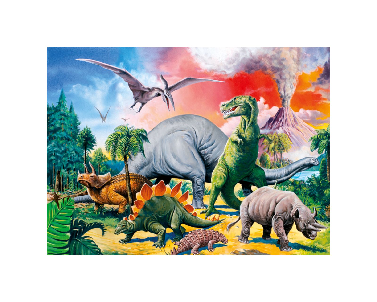Ravensburger puzzle 100 pezzi xxl - dinosauri - RAVENSBURGER