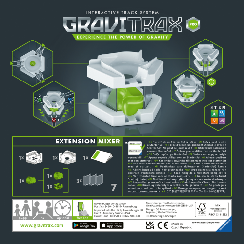 Ravensburger gravitrax pro mixer, gioco innovativo ed educativo stem, 8+, accessorio - GRAVITRAX