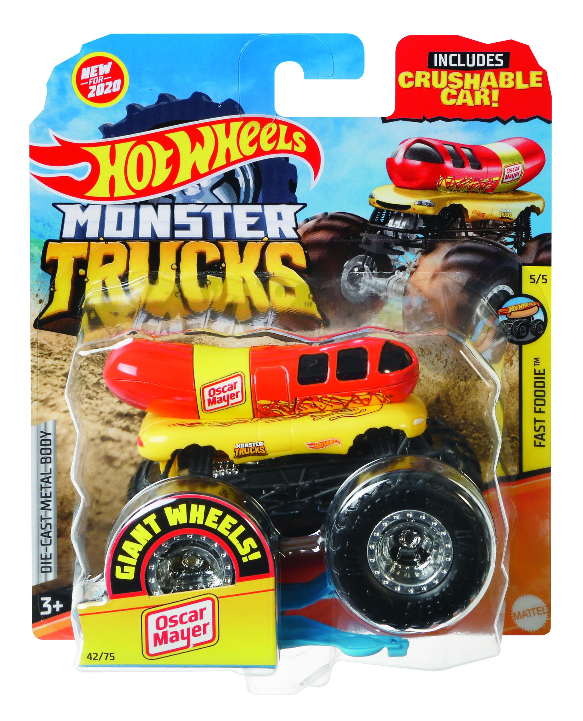 Hot wheels – monster truck macchinina assortita in scala 1:64, veicolo assortito, 4+anni (non pubblicare) - Hot Wheels