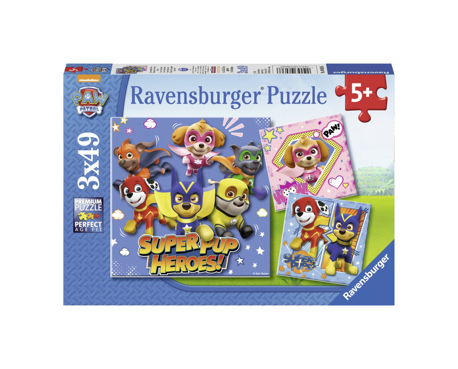 Ravensburger 3 puzzle 49 pezzi - paw patrol - RAVENSBURGER, Paw Patrol