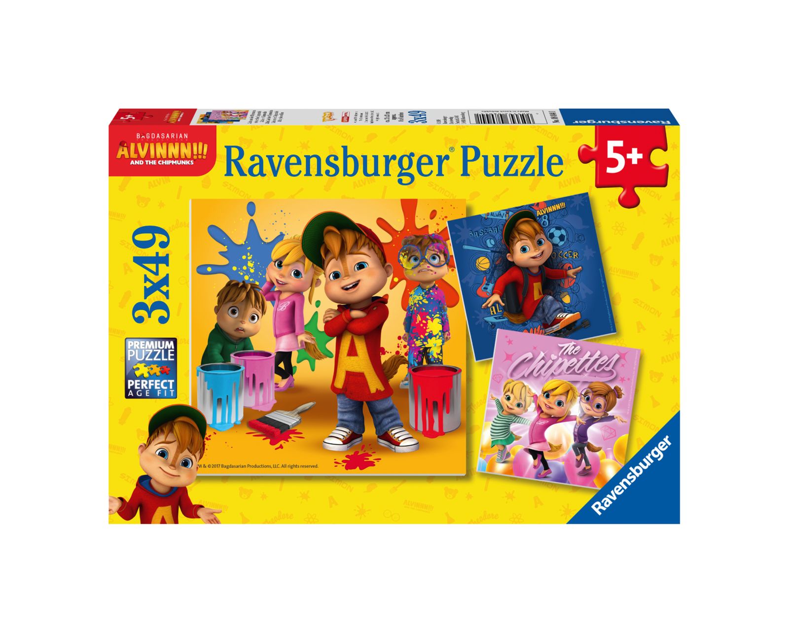 Ravensburger 3 puzzle 49 pezzi - alvin - RAVENSBURGER
