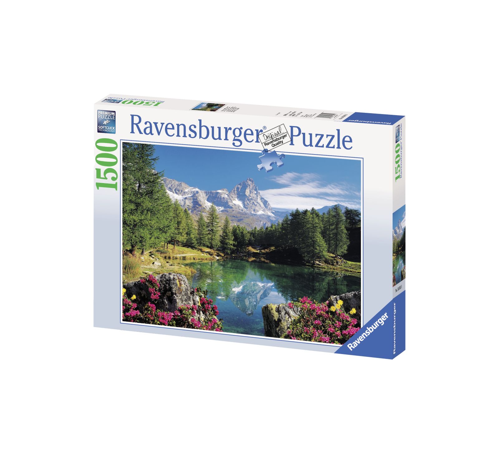 Ravensburger puzzle 1500 pezzi lago alpino con cervino - RAVENSBURGER
