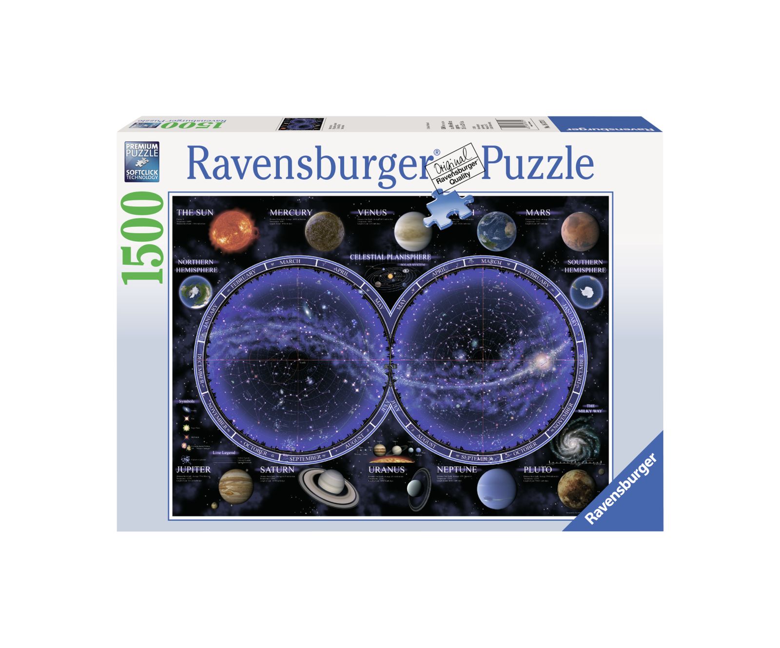 Ravensburger puzzle 1500 pezzi - planisfero celeste - RAVENSBURGER