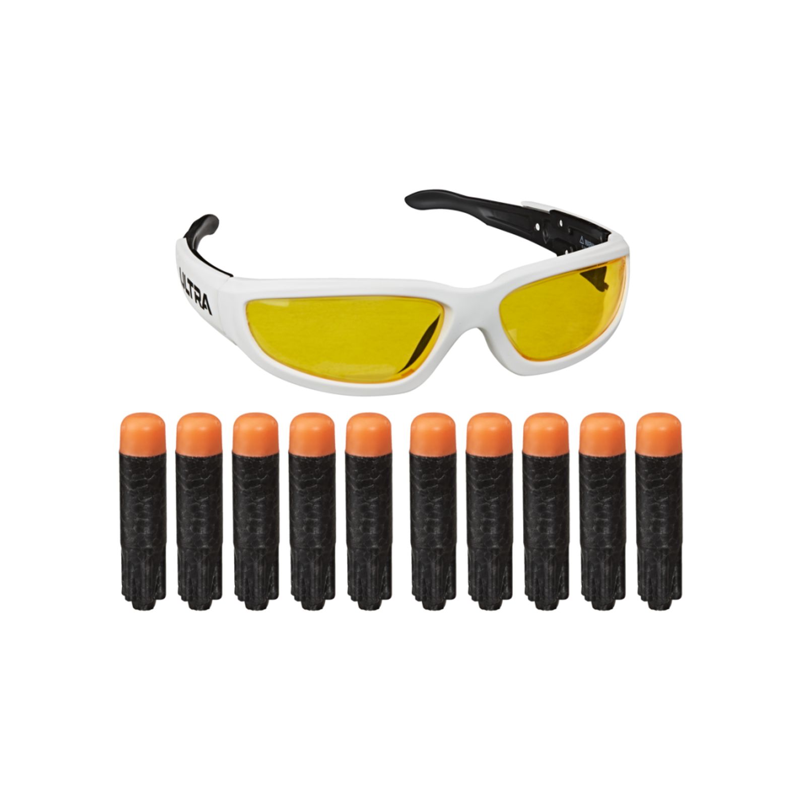 Nerf ultra – 10 dardi e occhiali vision gear (ricarica per blaster nerf ultra con incluso un paio di occhiali protettivi) - NERF