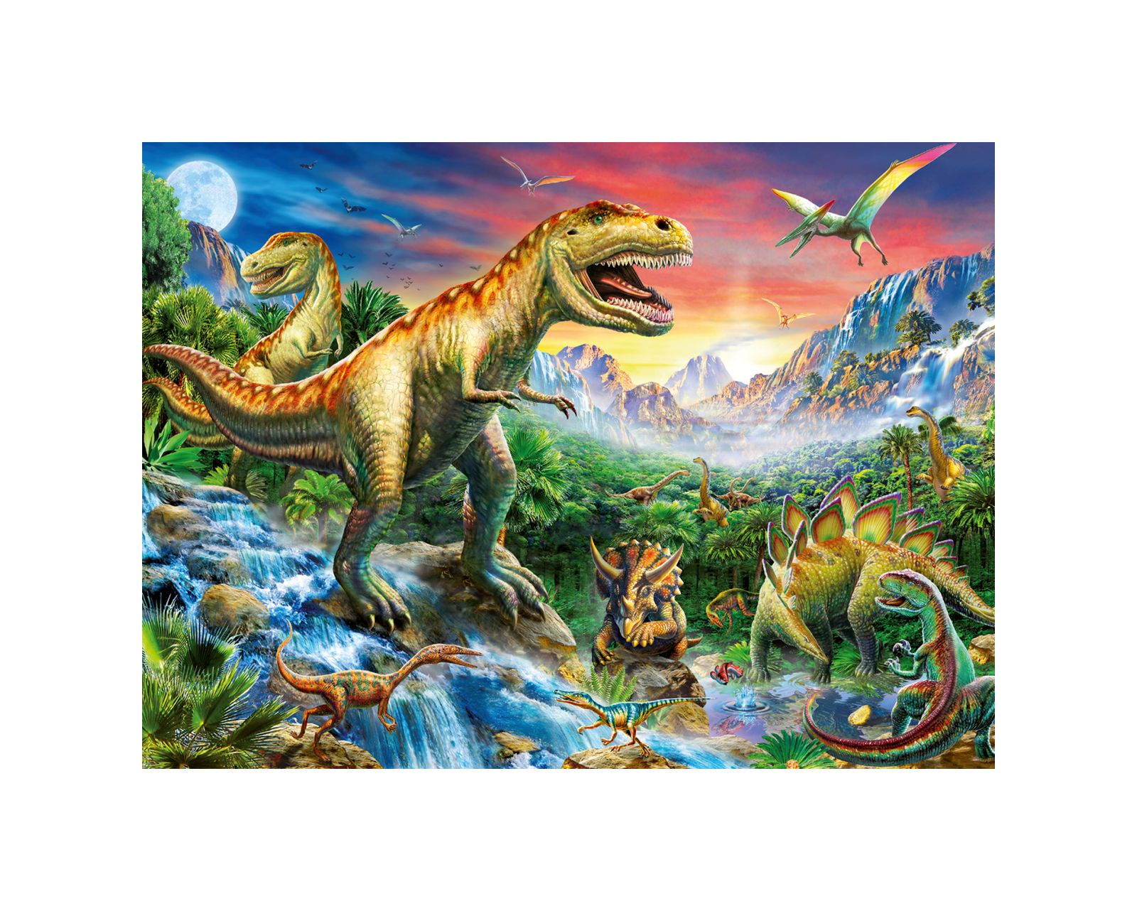 Ravensburger puzzle 100 pezzi xxl - l'era dei dinosauri - RAVENSBURGER