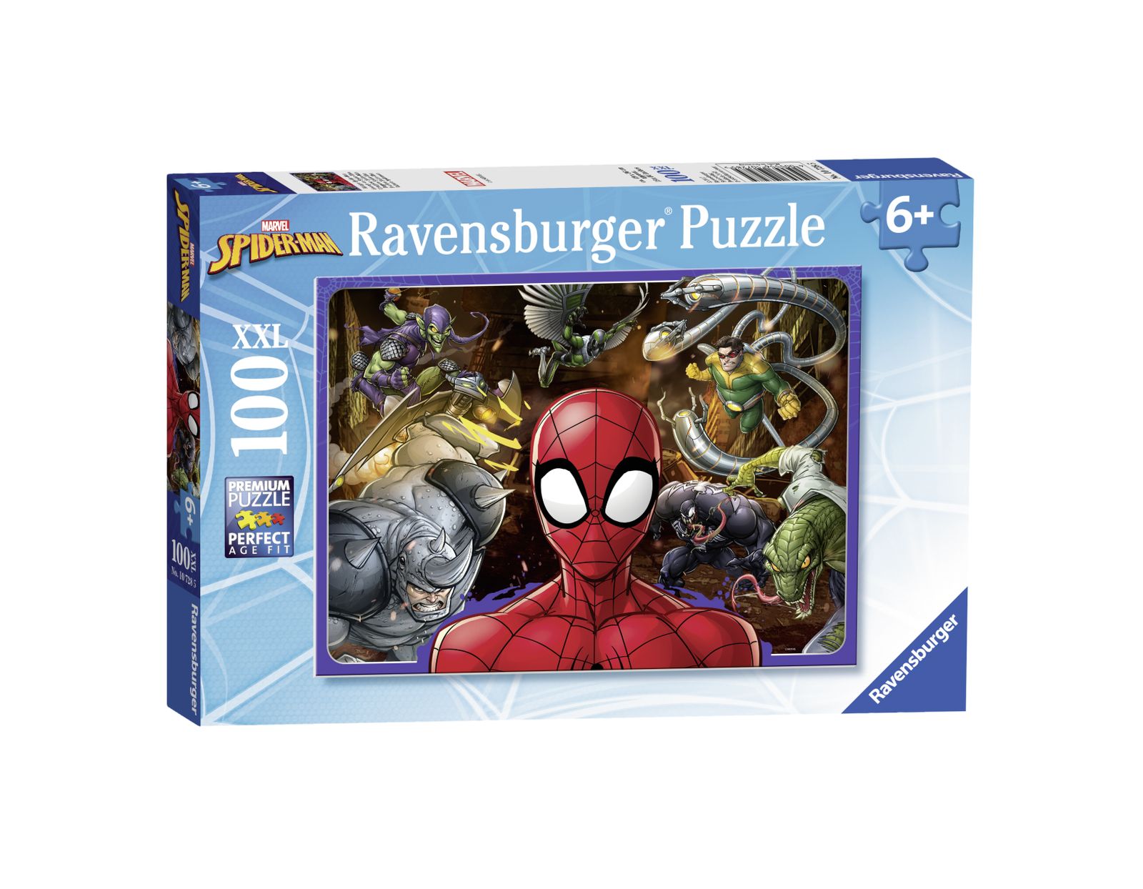 Ravensburger - puzzle 100 pezzi xxl - spiderman - RAVENSBURGER, Avengers, Spiderman