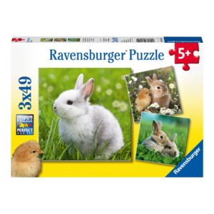 Ravensburger 3 puzzle 49 pezzi - teneri coniglietti - RAVENSBURGER
