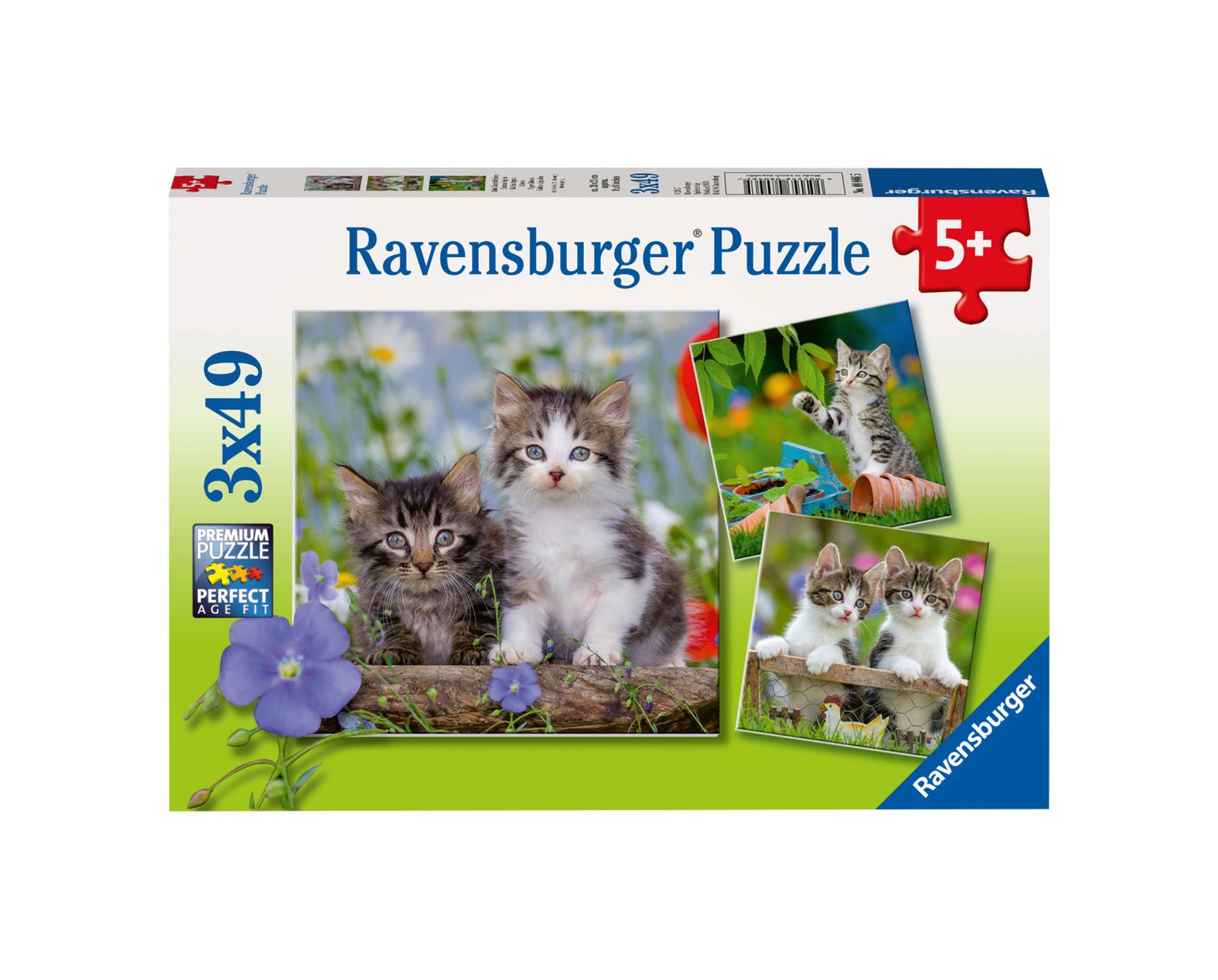 Ravensburger 3 puzzle 49 pezzi - gattini - RAVENSBURGER