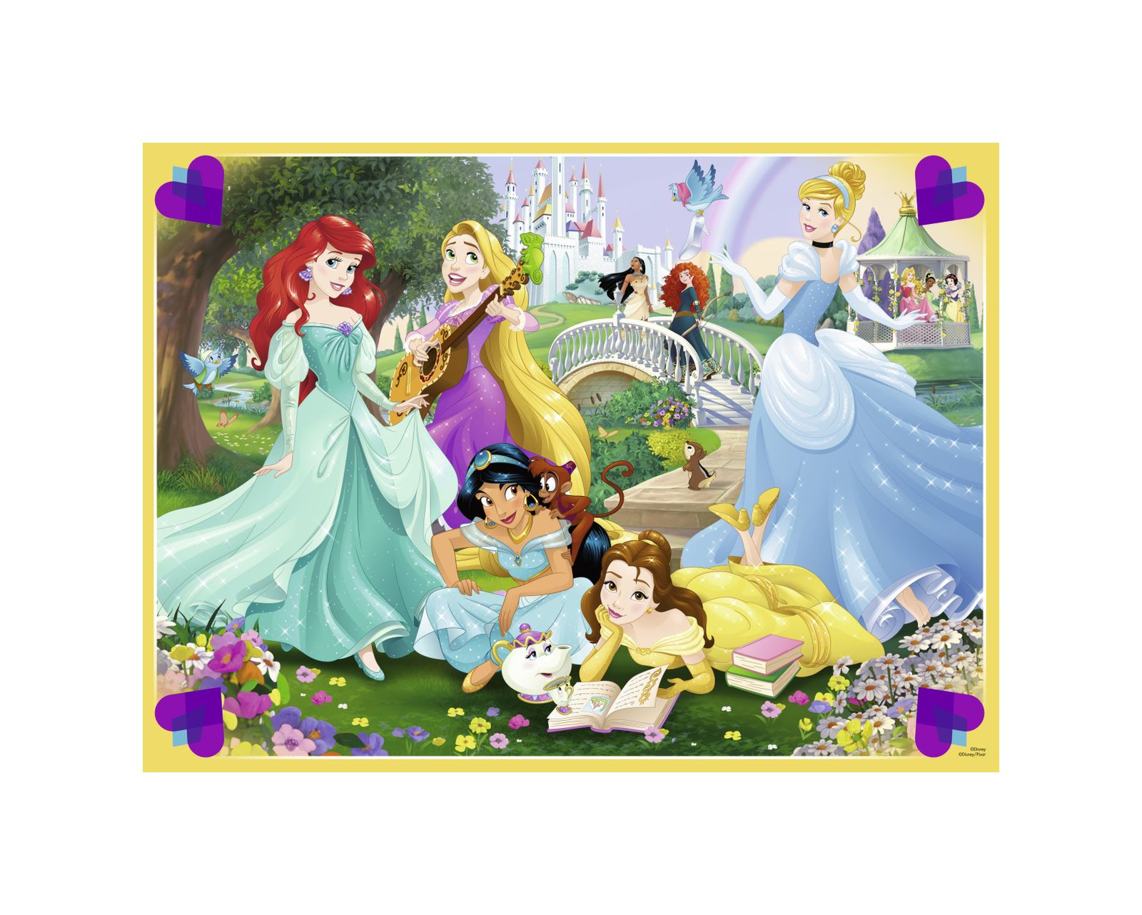 Ravensburger puzzle 100 pezzi xxl - principesse disney g - DISNEY PRINCESS, RAVENSBURGER, Disney