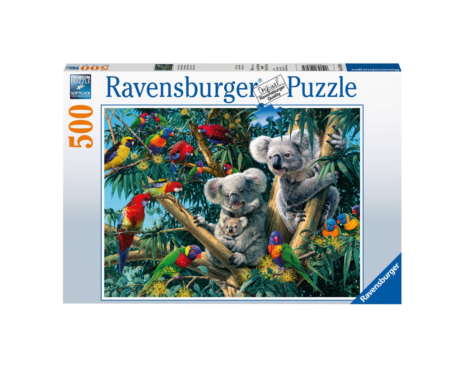 Ravensburger puzzle 500 pezzi - koala sull'albero - RAVENSBURGER