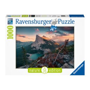 Ravensburger puzzle 1000 pezzi nature edition - tramonto in montagna - RAVENSBURGER