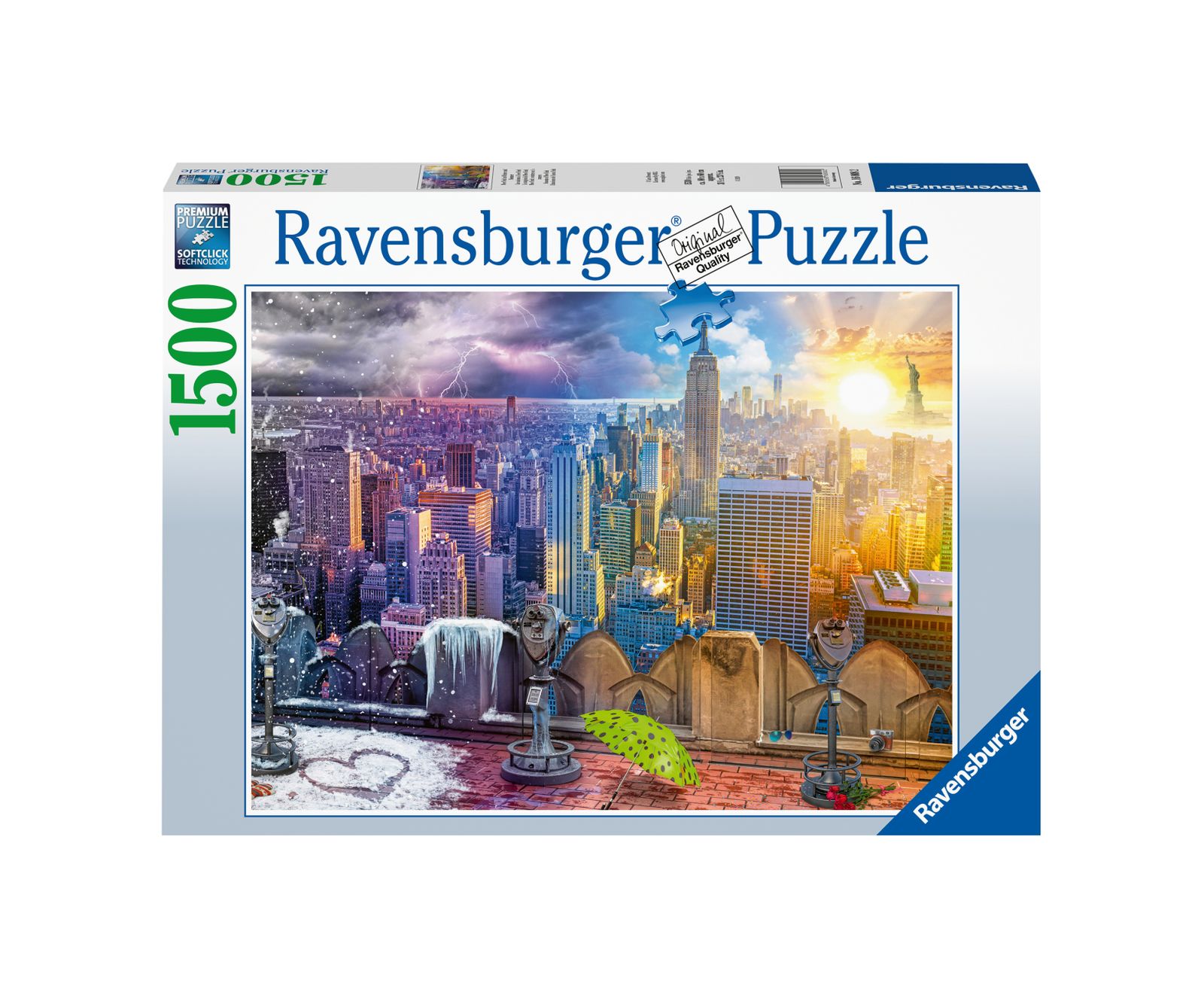 Ravensburger puzzle 1500 pezzi le stagioni di new york - RAVENSBURGER