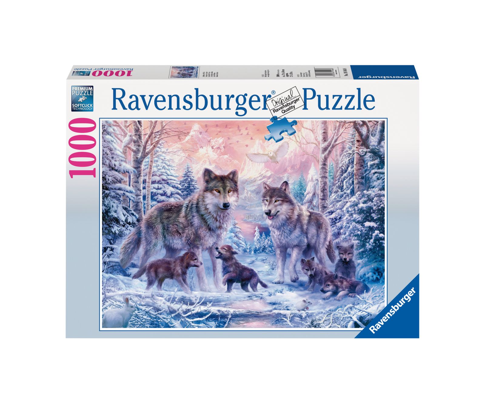 Ravensburger puzzle 1000 pezzi lupi artici - RAVENSBURGER