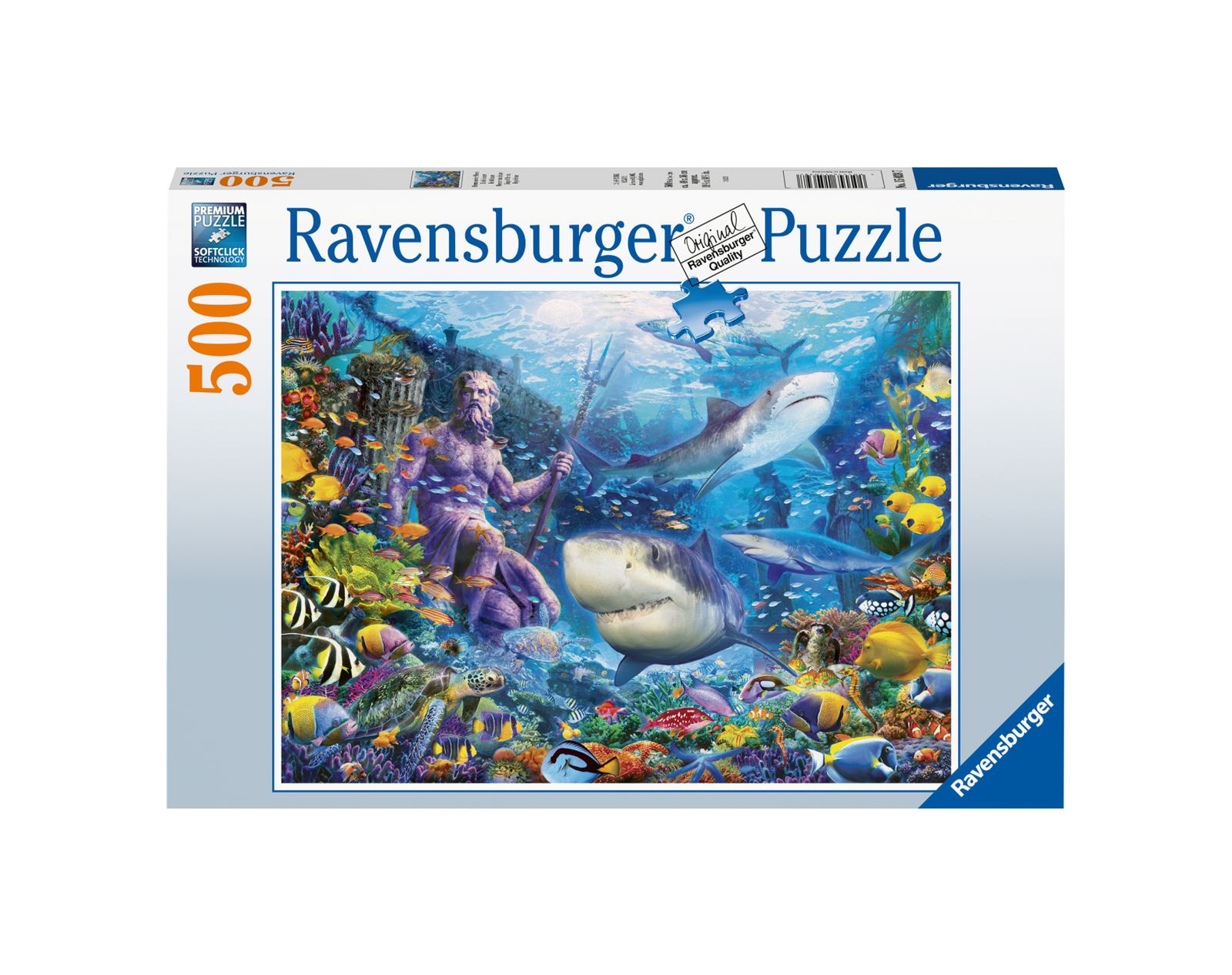 Ravensburger puzzle 500 pezzi - fantasy re del mare - RAVENSBURGER