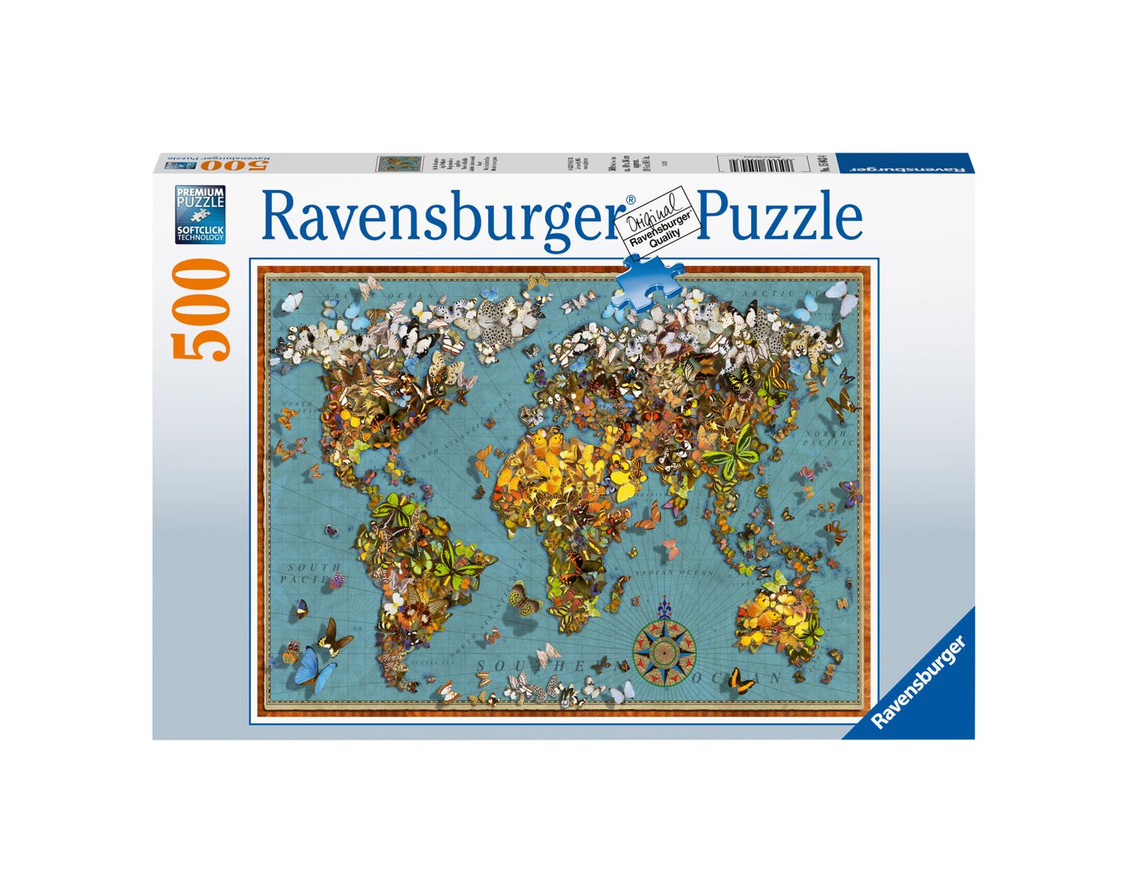 Ravensburger puzzle 500 pezzi mondo di farfalle - RAVENSBURGER