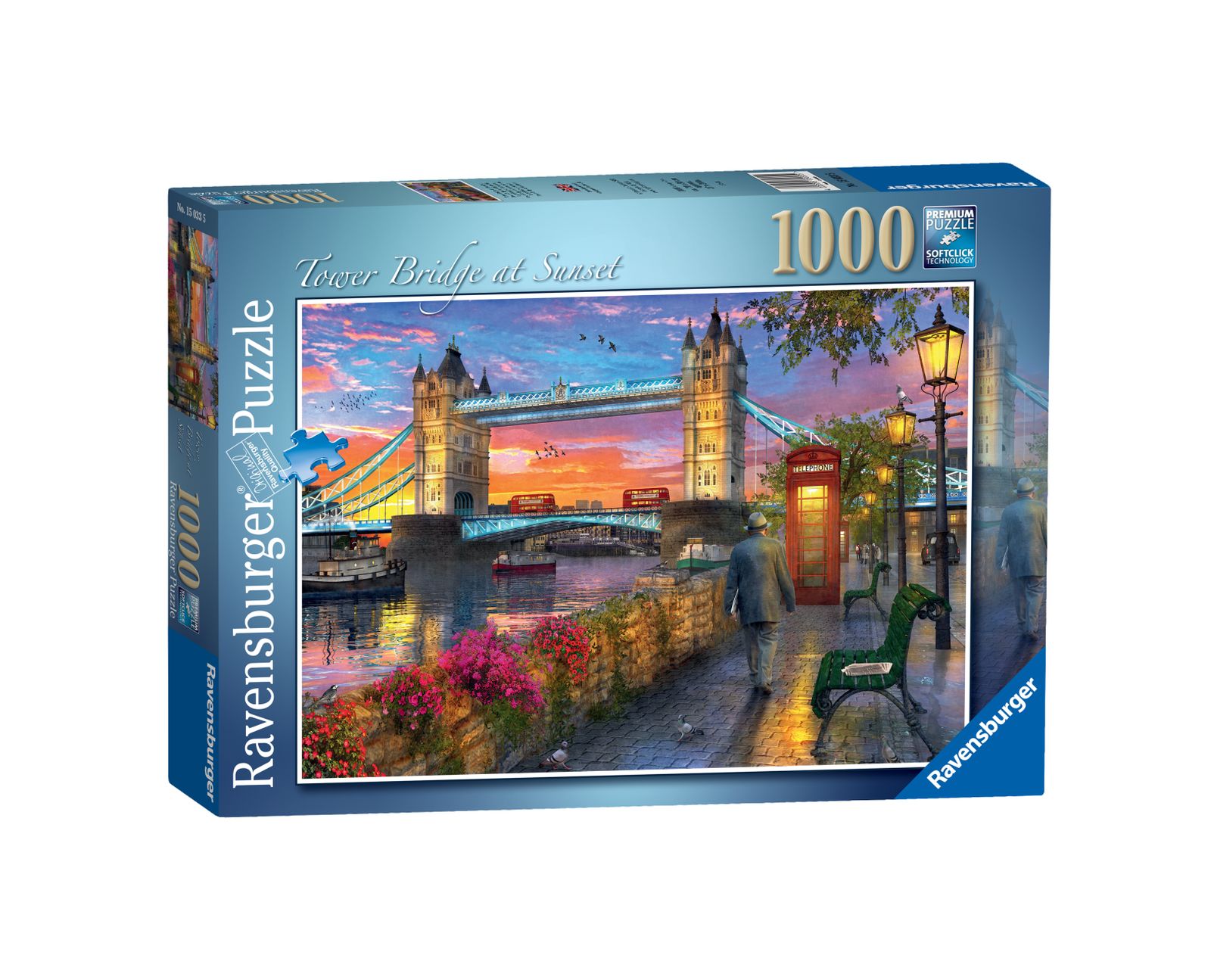 Ravensburger puzzle 1000 pezzi - tower bridge al tramonto - RAVENSBURGER