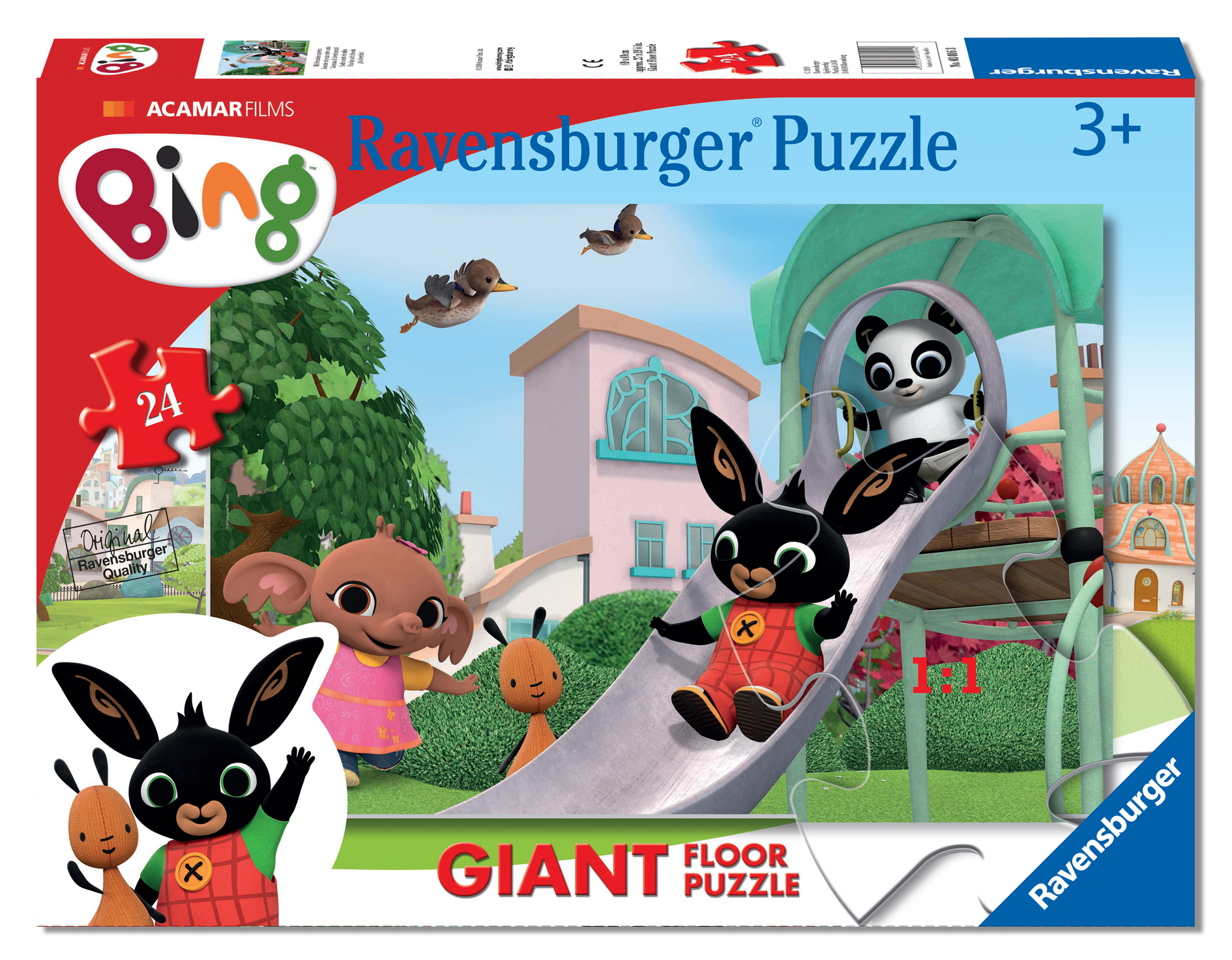 Ravensburger puzzle 24 pezzi giant - bing sullo scivolo - BING, RAVENSBURGER