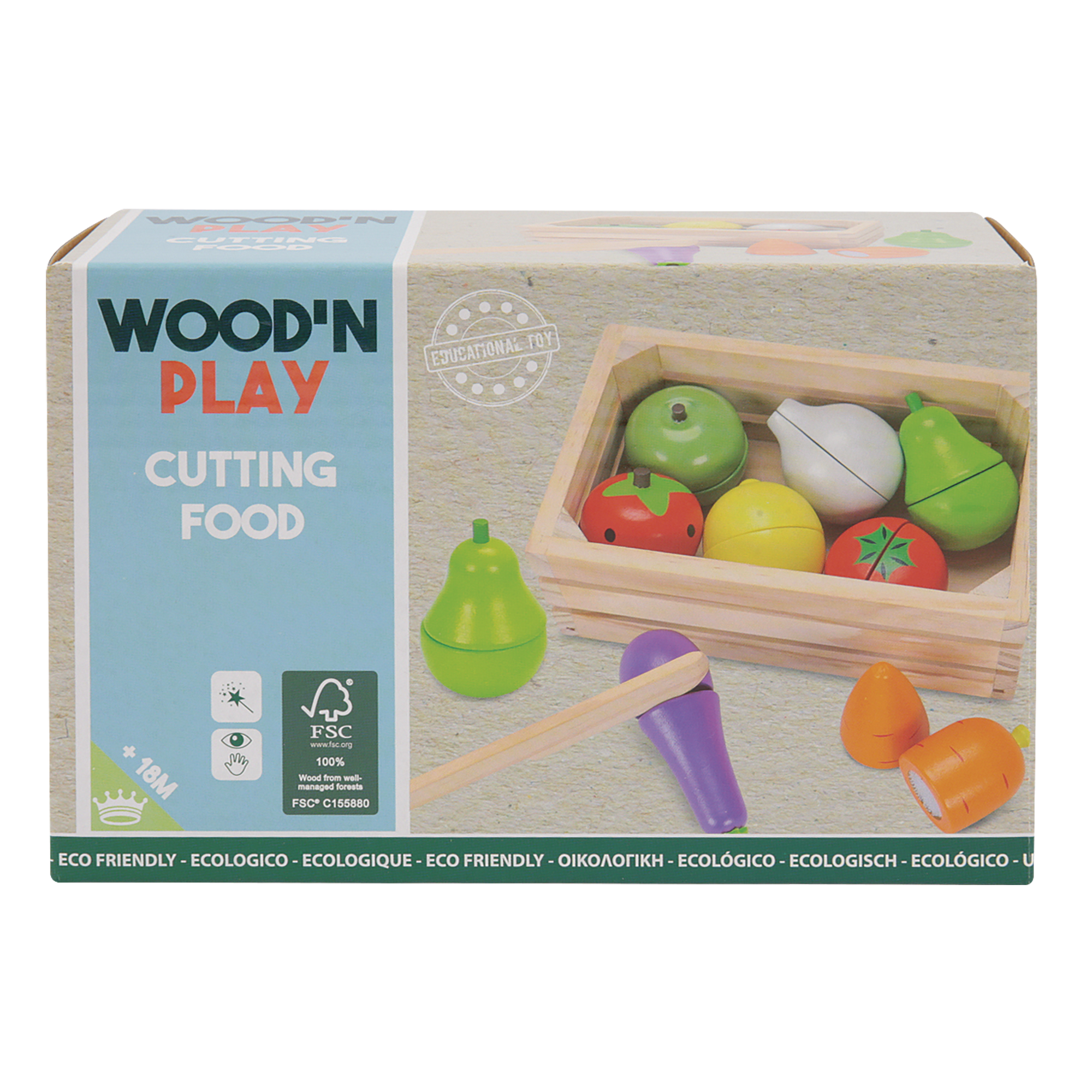 23 pezzi simulazione cucina tagliata frutta giocattolo set, play house set  con cestino per giochi di ruolo per bambini