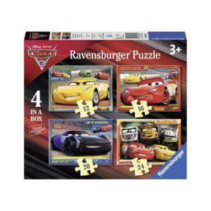 Ravensburger puzzle 4 in a box - disney cars - RAVENSBURGER, Cars