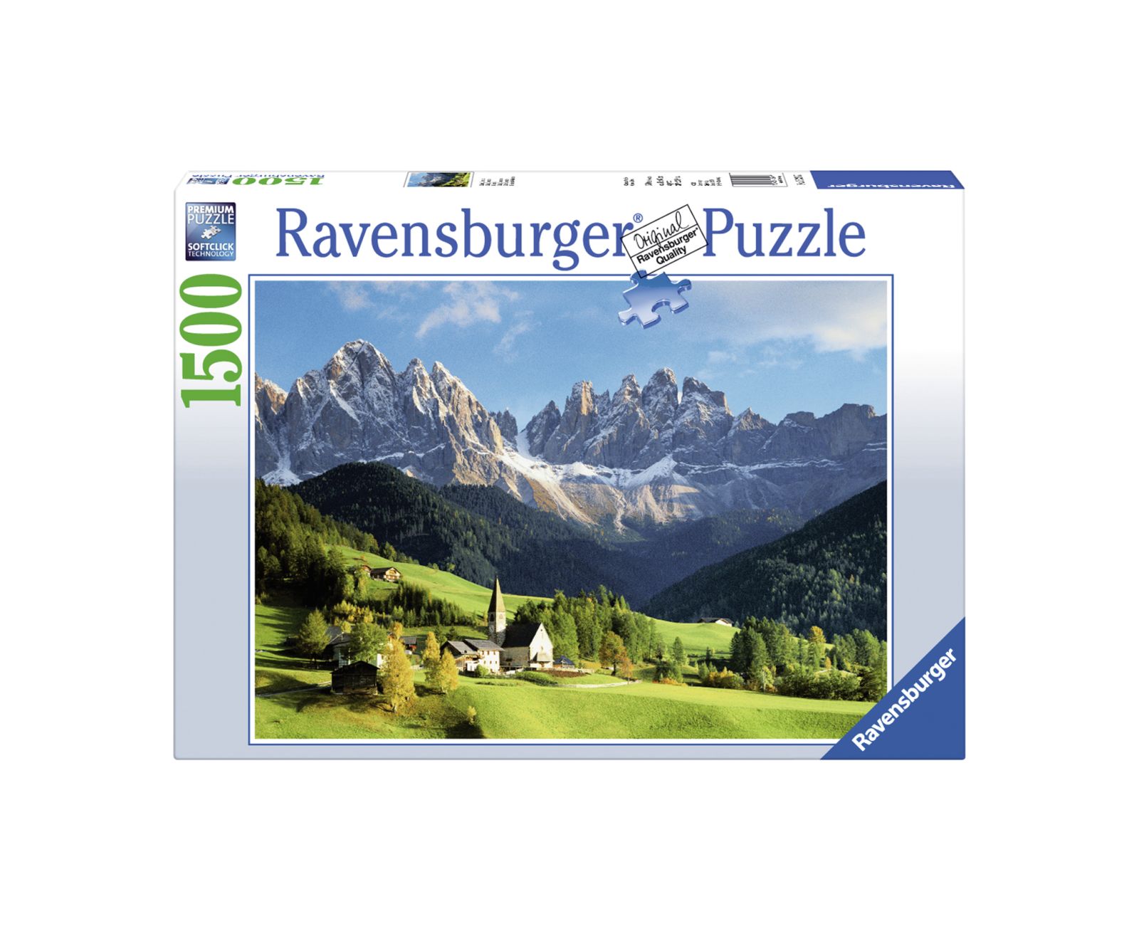 Ravensburger puzzle 1500 pezzi veduta delle dolomiti - RAVENSBURGER