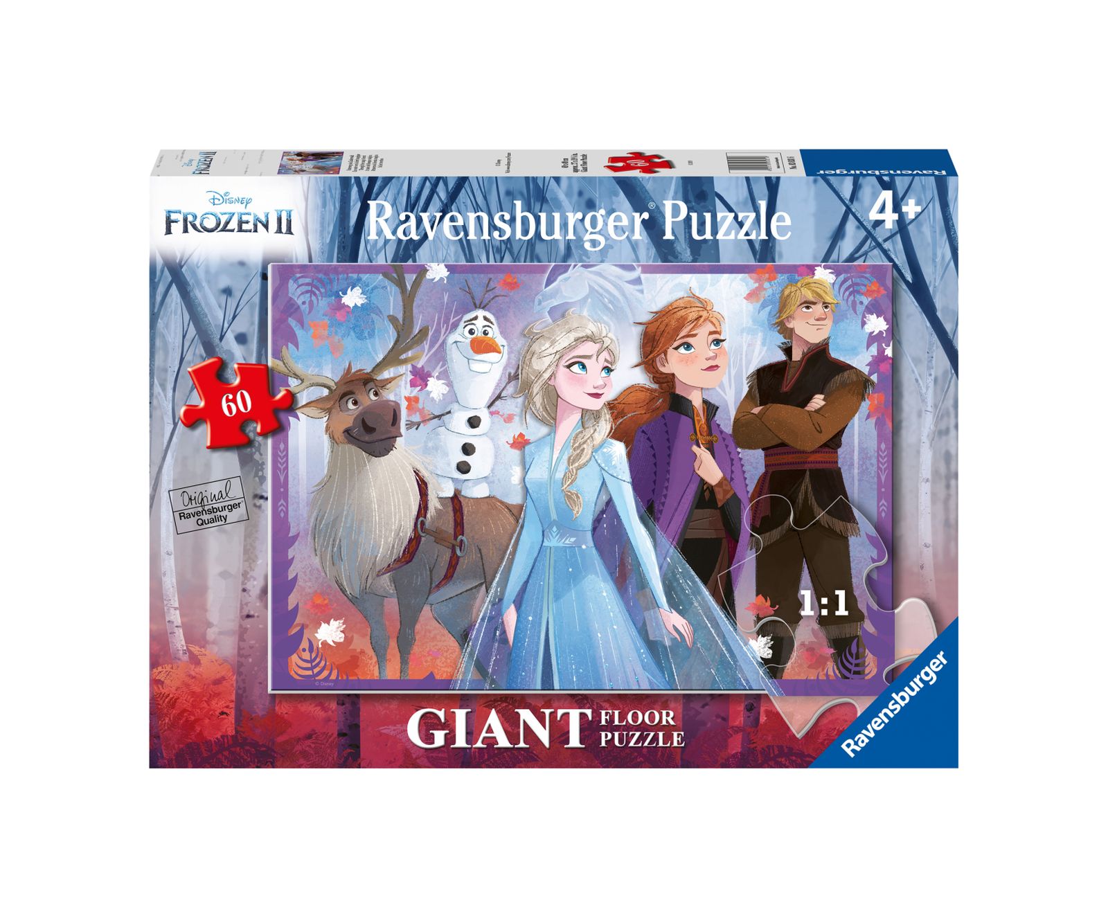 Ravensburger puzzle 60 pezzi giant - frozen - DISNEY PRINCESS, RAVENSBURGER, Frozen