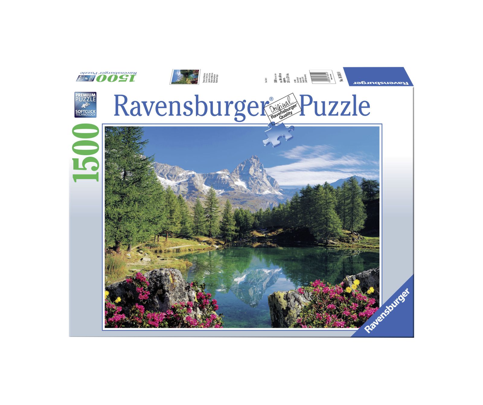 Ravensburger puzzle 1500 pezzi lago alpino con cervino - RAVENSBURGER