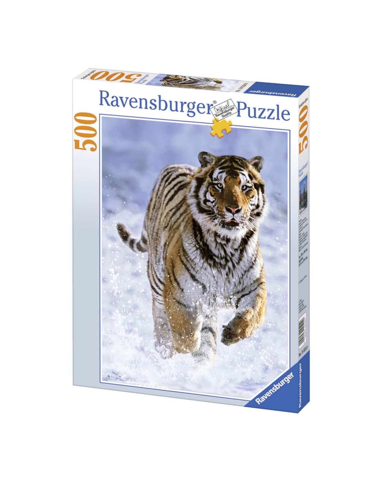 Ravensburger puzzle 500 pezzi - tigre sulla neve - RAVENSBURGER