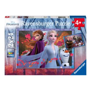 Ravensburger 2 puzzle 24 pezzi - disney frozen - DISNEY PRINCESS, RAVENSBURGER, Frozen