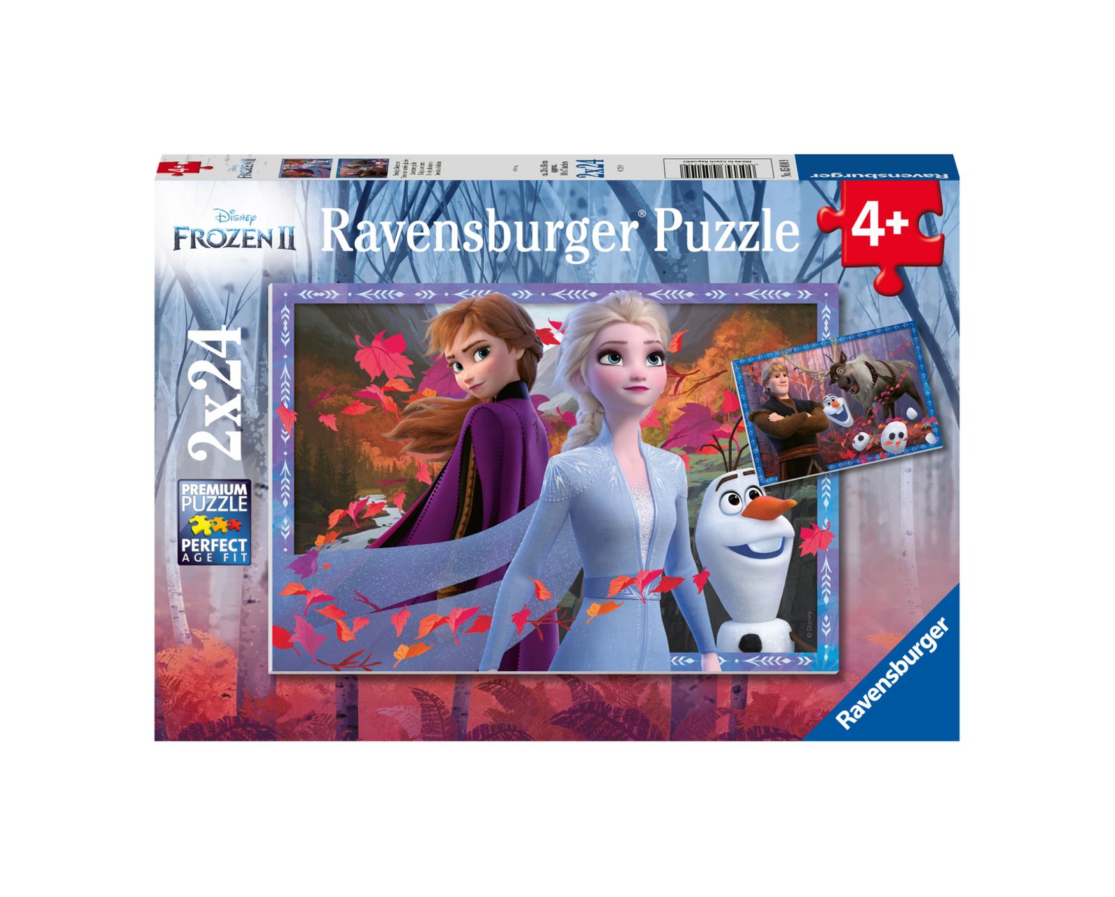 Ravensburger 2 puzzle 24 pezzi - disney frozen - RAVENSBURGER, Frozen