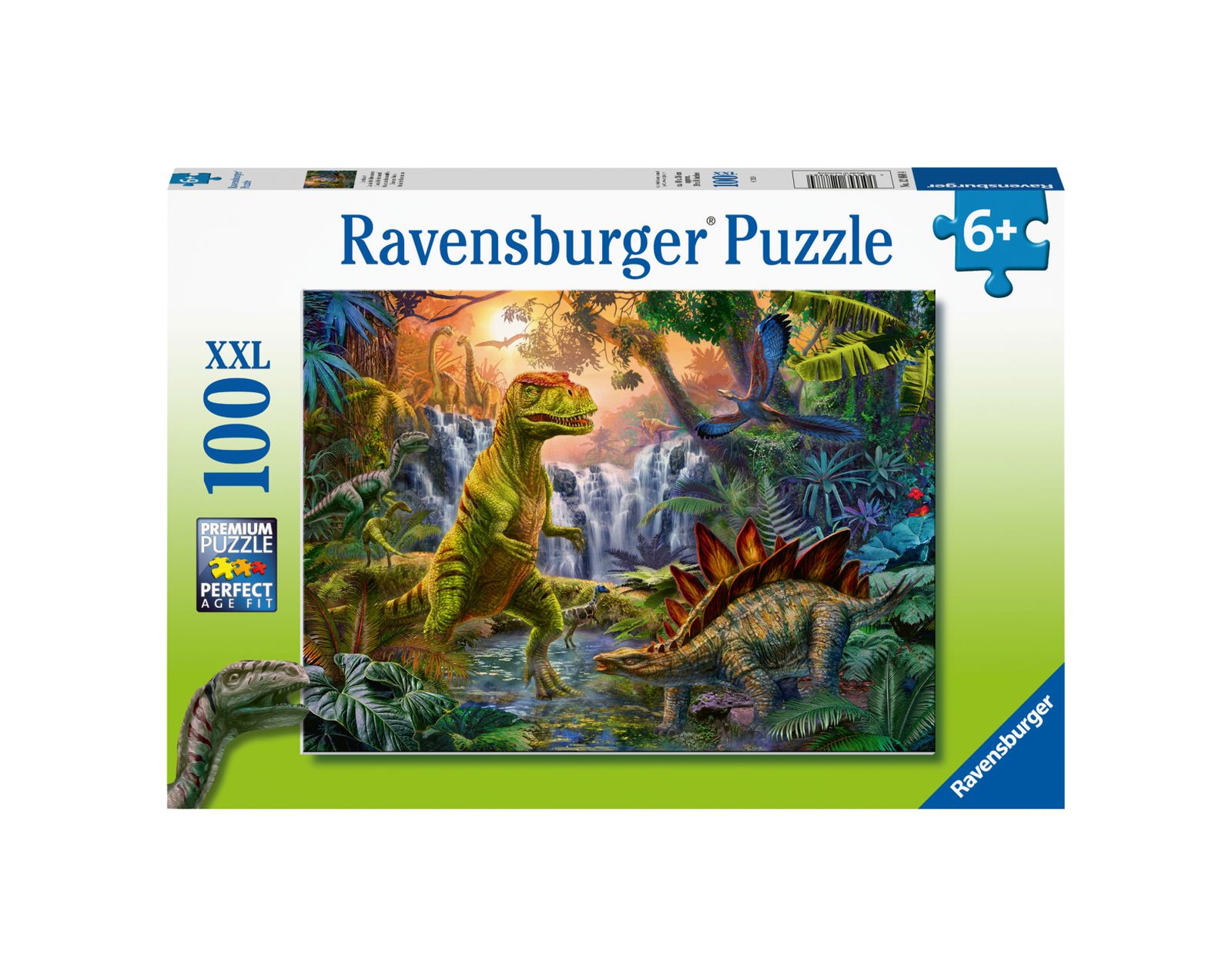 Ravensburger puzzle 100 pezzi xxl - l'oasi dei dinosauri - RAVENSBURGER