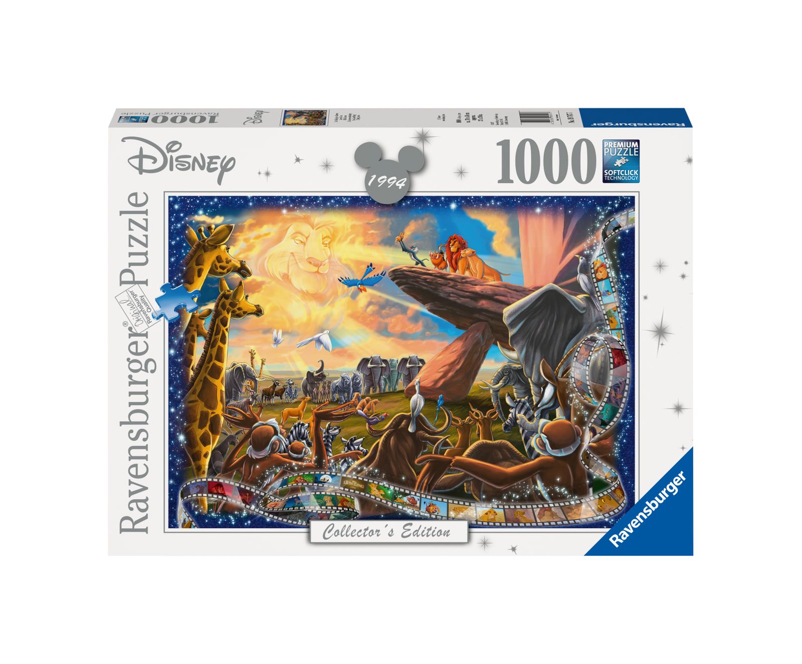 Ravensburger puzzle 1000 pezzi il re leone disney - RAVENSBURGER