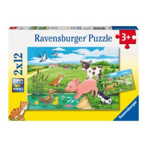 Ravensburger 2 puzzle 12 pezzi - fattoria - RAVENSBURGER