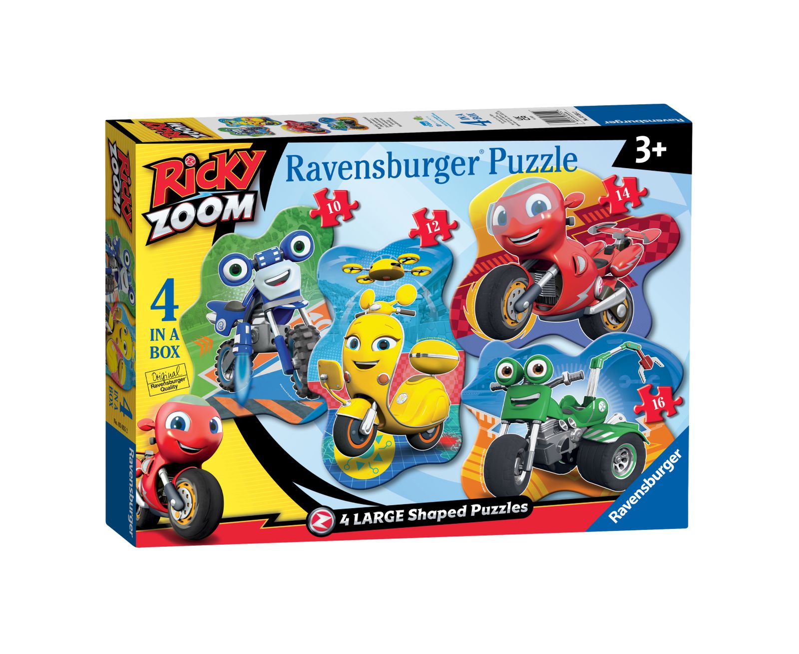 Ravensburger - 4 puzzle sagomati - ricky zoom - RAVENSBURGER
