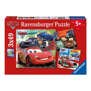 Ravensburger 3 puzzle 49 pezzi - cars 2 - RAVENSBURGER, Cars