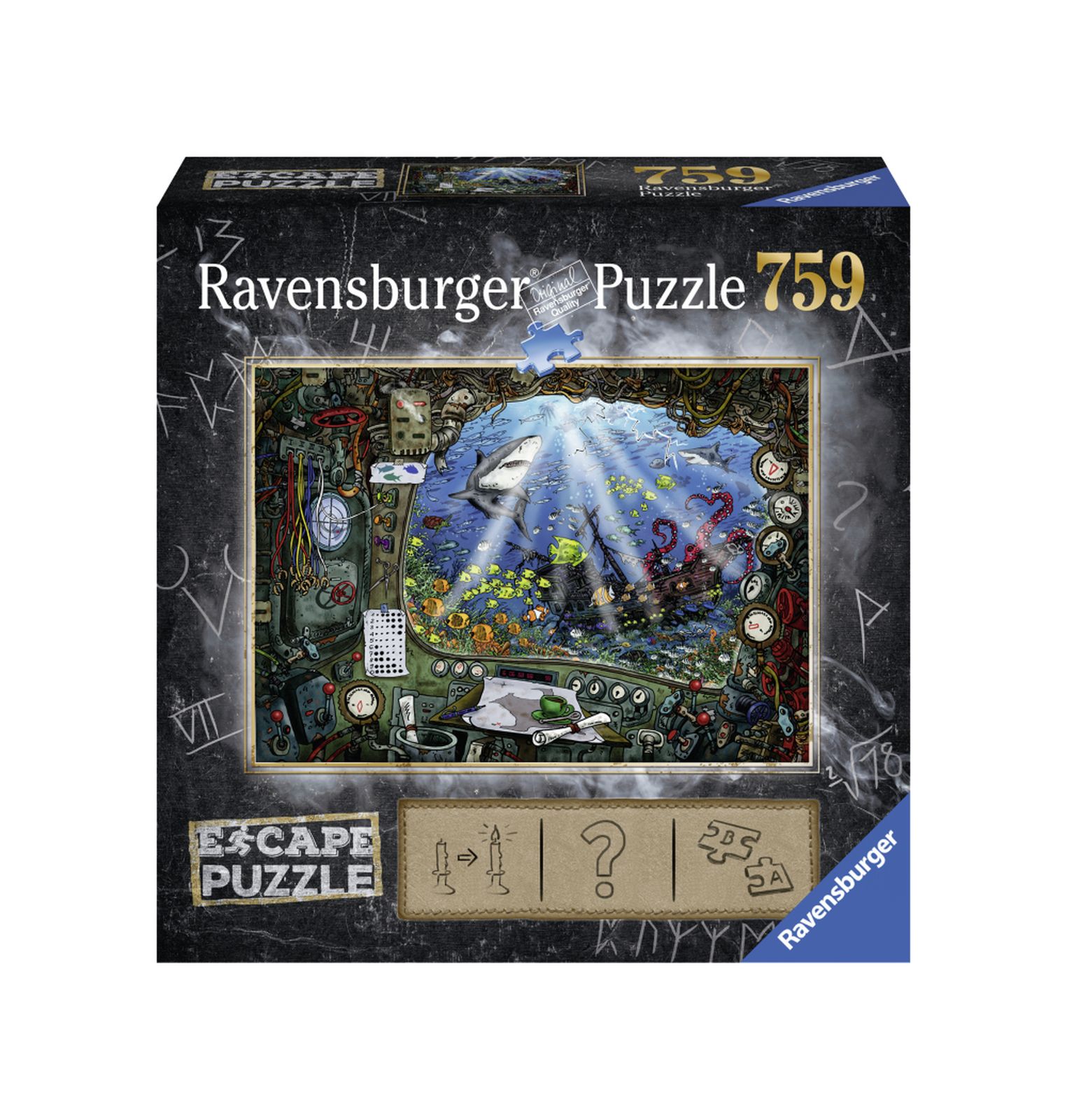 Ravensburger escape the puzzle - sottomarino - RAVENSBURGER