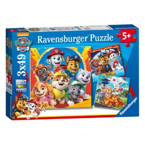 Ravensburger 3 puzzle 49 pezzi - paw patrol - RAVENSBURGER, Paw Patrol