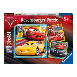 Ravensburger 3 puzzle 49 pezzi - cars 3 - RAVENSBURGER, Cars