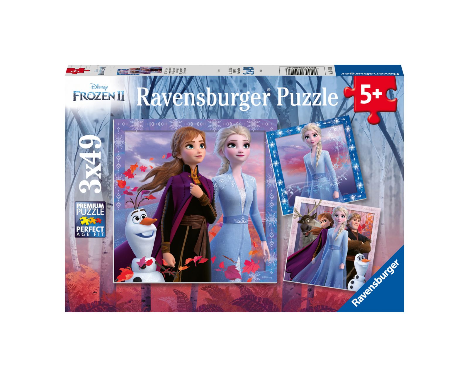 Ravensburger 3 puzzle 49 pezzi - disney frozen - DISNEY PRINCESS, RAVENSBURGER, Frozen