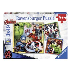 Ravensburger 3 puzzle 49 pezzi - avengers - RAVENSBURGER, Avengers