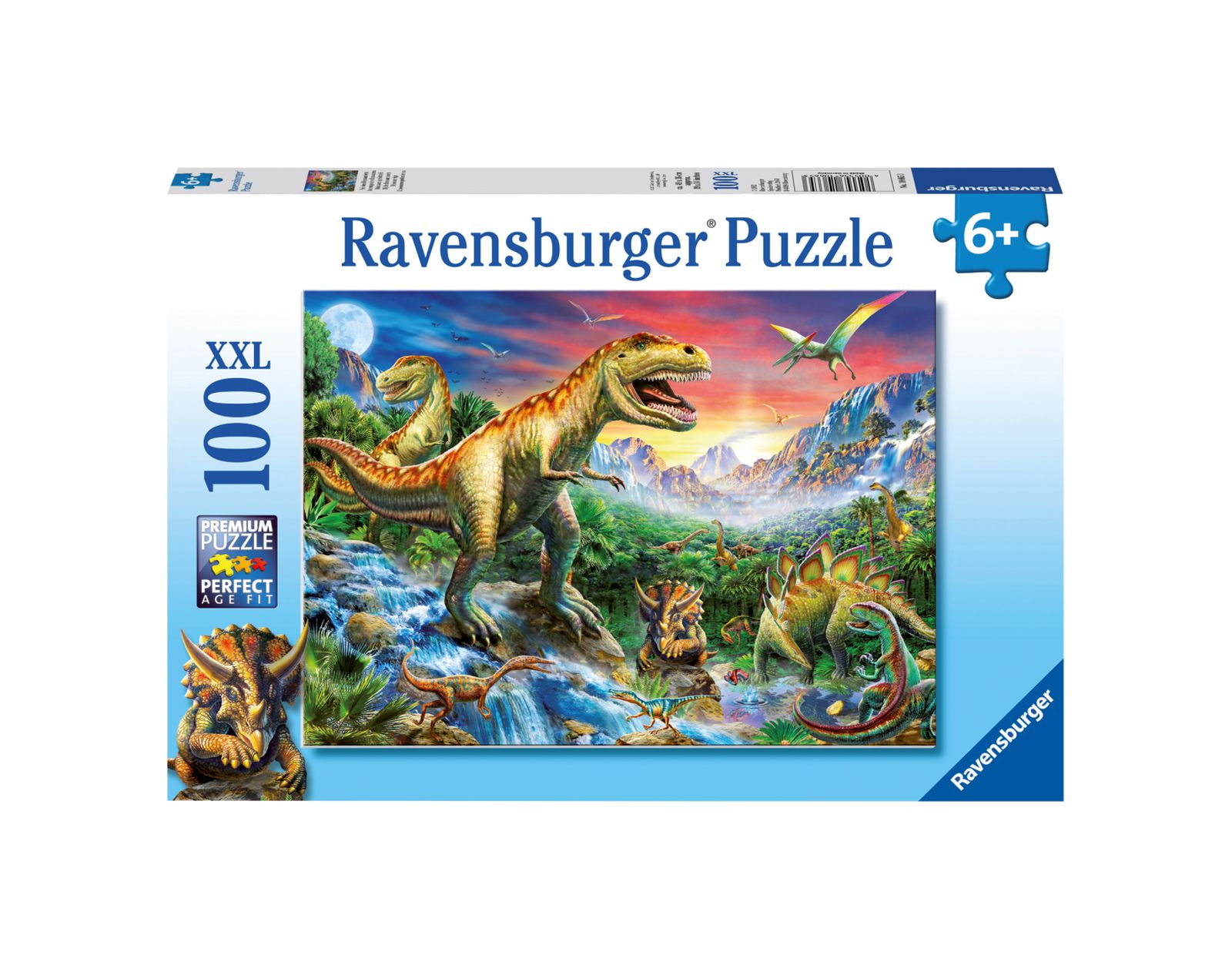 Ravensburger puzzle 100 pezzi xxl - l'era dei dinosauri - RAVENSBURGER