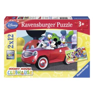 Ravensburger 2 puzzle 12 pezzi - casa di topolino - RAVENSBURGER, Mickey Mouse