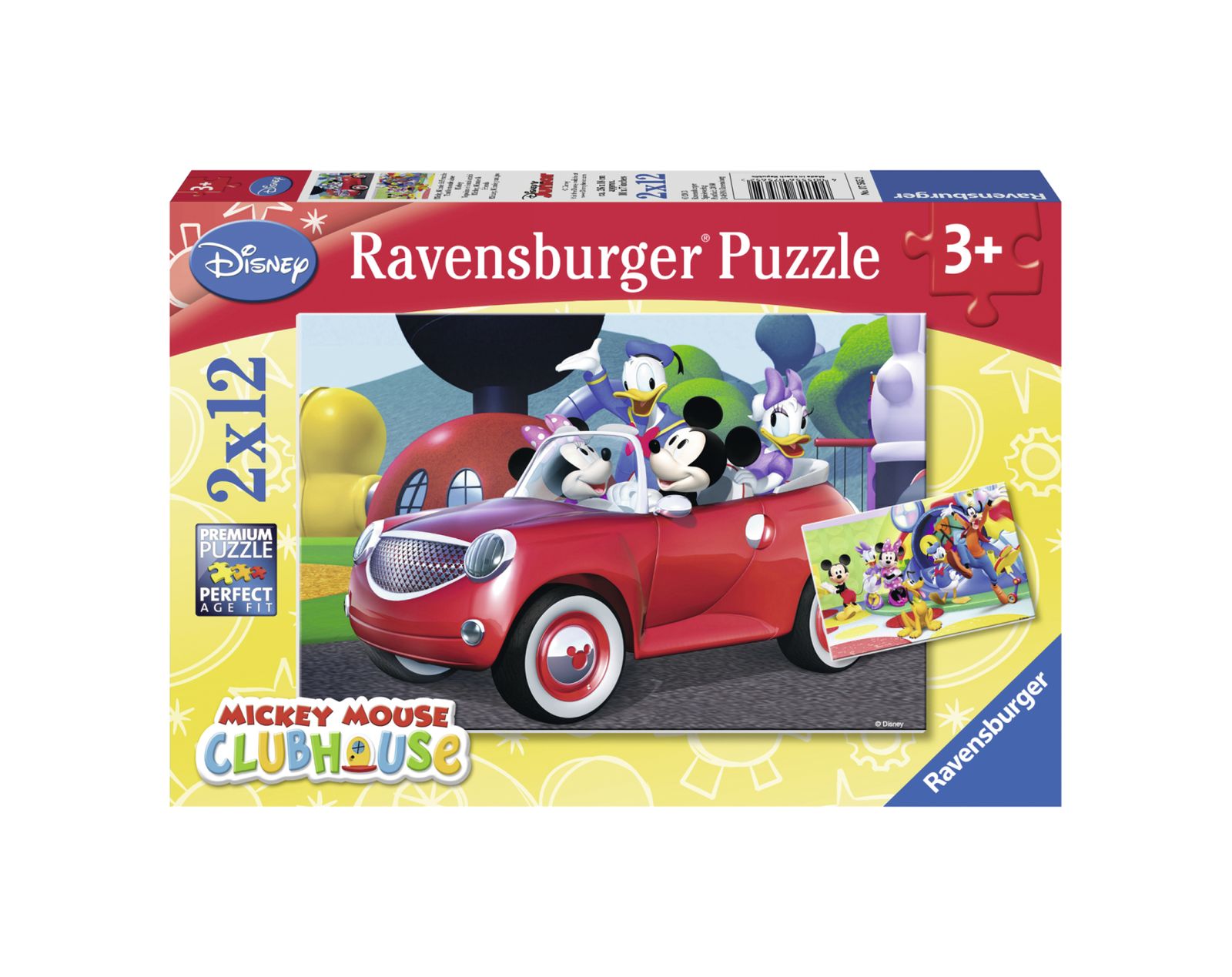 Ravensburger 2 puzzle 12 pezzi - casa di topolino - RAVENSBURGER
