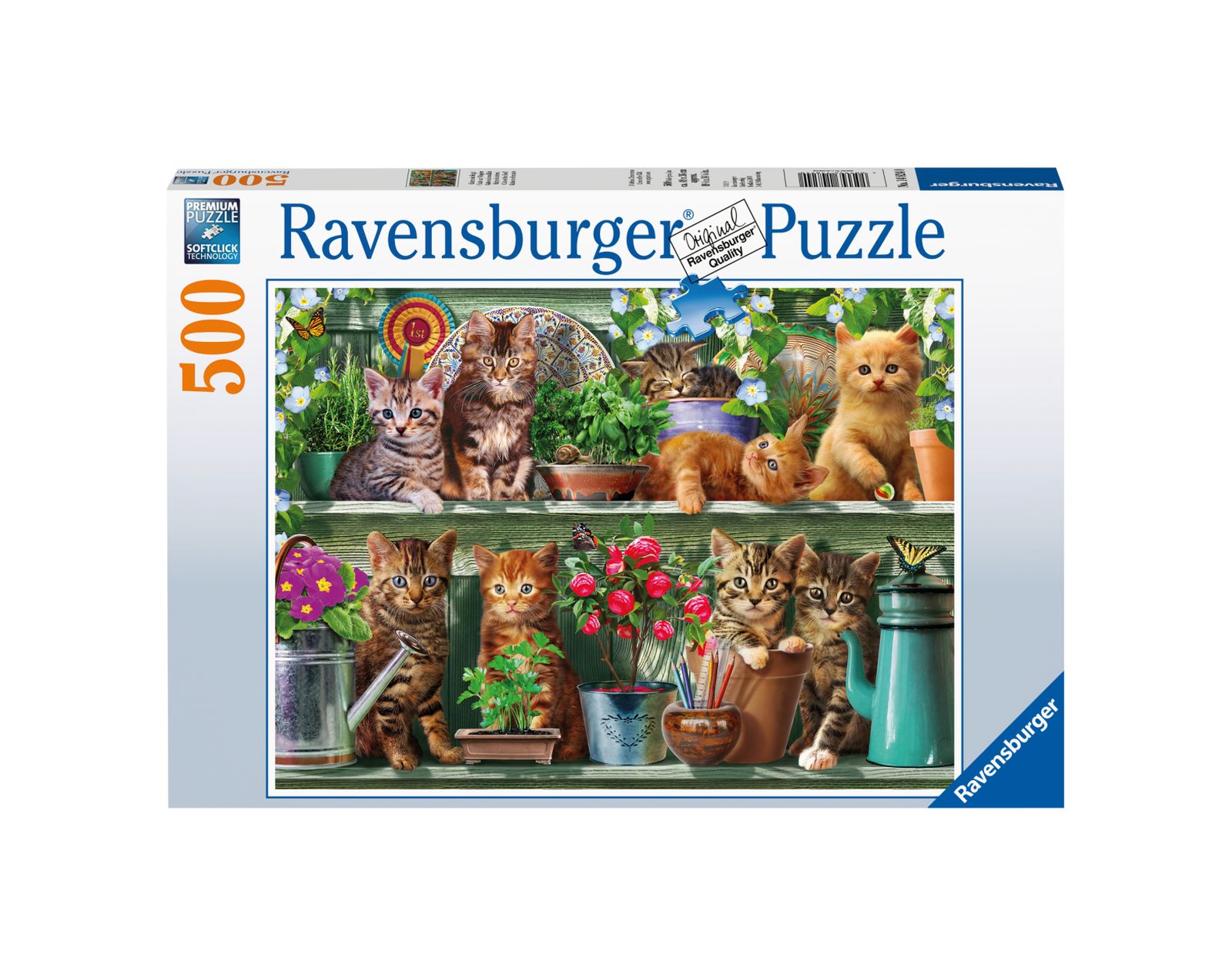 Ravensburger puzzle 500 pezzi - gatto sullo scaffale - RAVENSBURGER