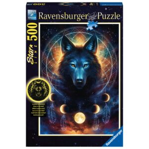 Ravensburger puzzle 500 pezzi - lupo splendente - RAVENSBURGER