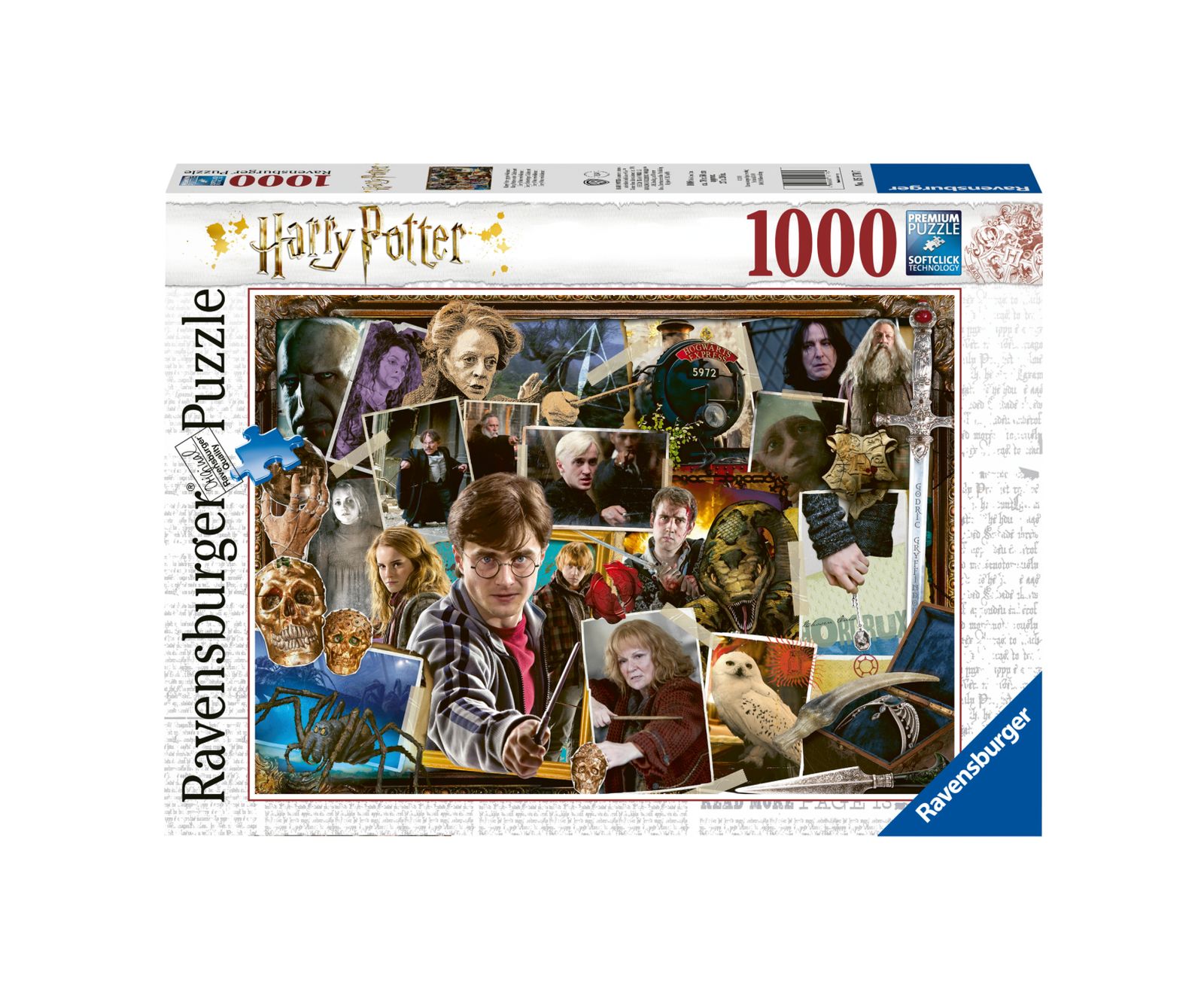 Ravensburger - Puzzle Harry Potter, Collezione Challenge, 1000 Pezzi,  Puzzle Adulti